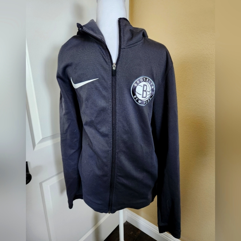 Nike Therma Flex Dri-Fit Brooklyn NBA Nets Full Zip Hoodie Men's, Size Small